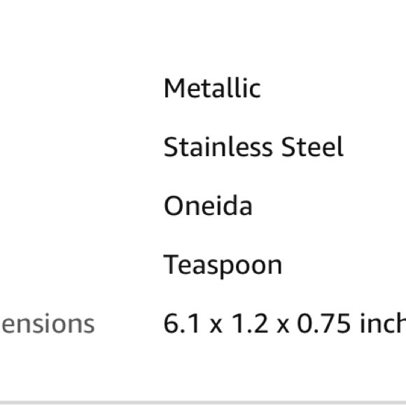 Oneida Juilliard Fine Flatware Teaspoon, 0.06 LB, Metallic - Picture 8 of 8